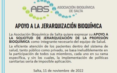 APOYO A LA JERARQUIZACIÓN BIOQUÍMICA